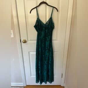 Victoria's Secret Teal Floral Slip Dress